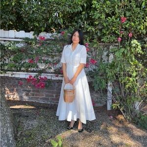 Zara White Midi Dress